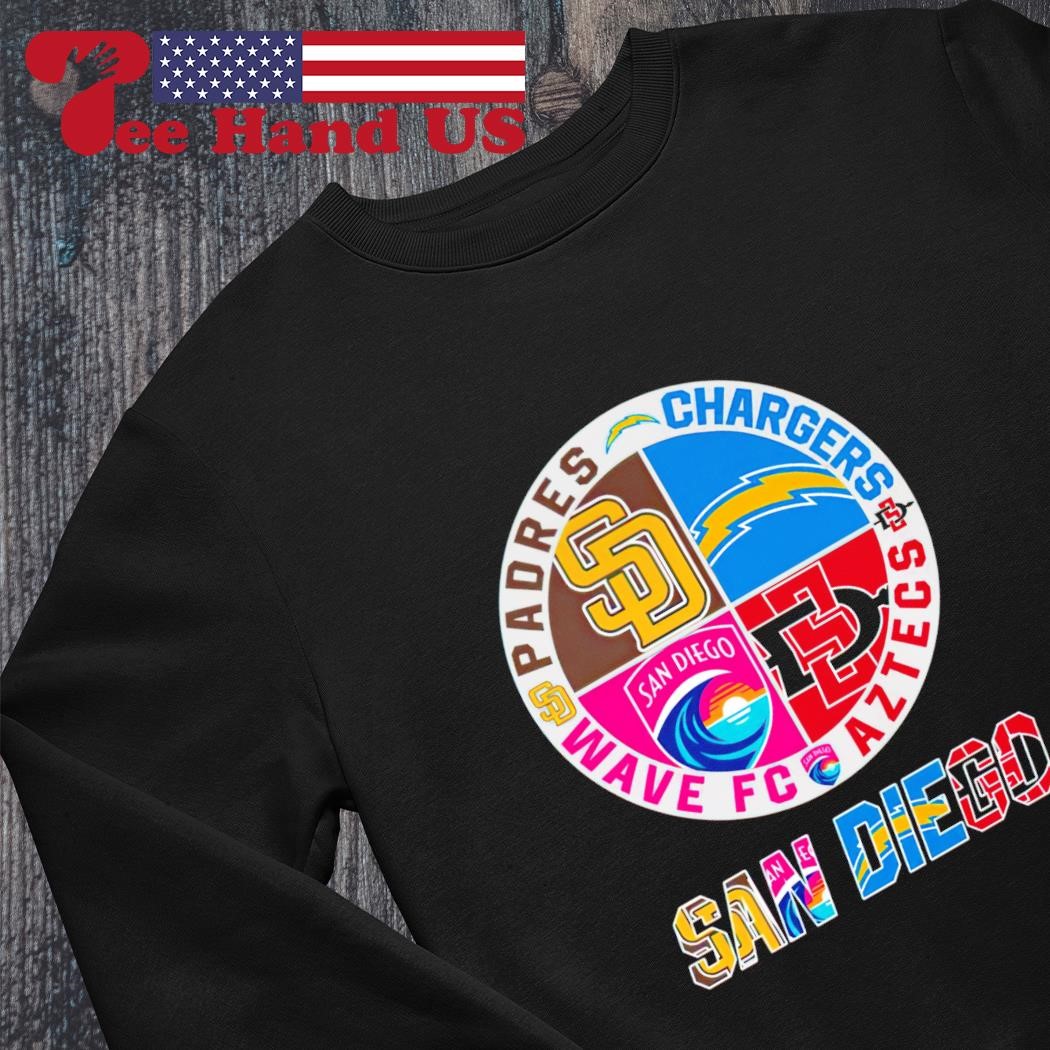 San Diego Chargers Aztecs Wave Padres logo 2023 shirt, hoodie