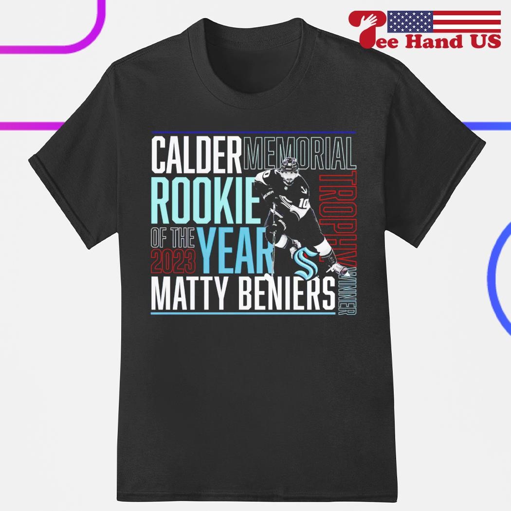 Seattle Kraken Matty Beniers 2023 Calder Trophy Winner shirt