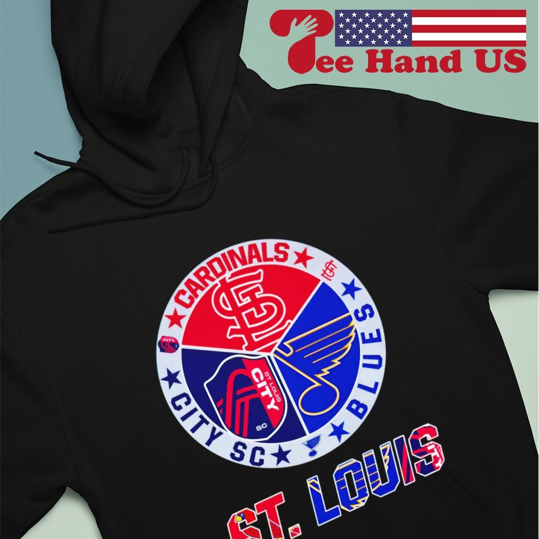 St Louis City SC St Louis Cardinals St Louis Blues logo shirt, hoodie,  sweater, long sleeve and tank top