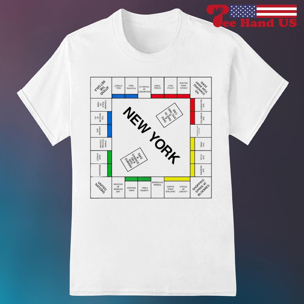 Carrie bradshaw New York monopoly art design t shirt - Limotees