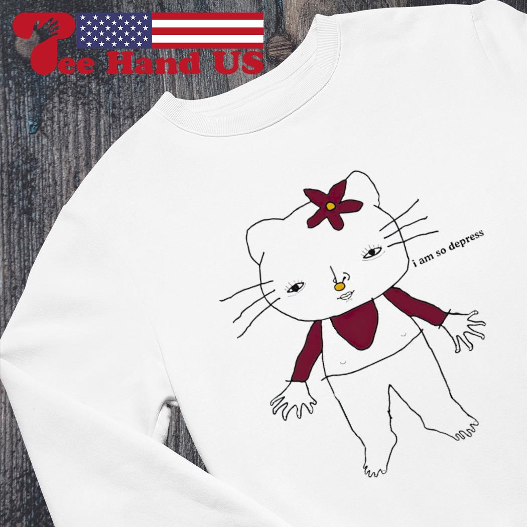 I Am So Depressed Hello Kitty shirt, hoodie, sweater, long sleeve and tank  top