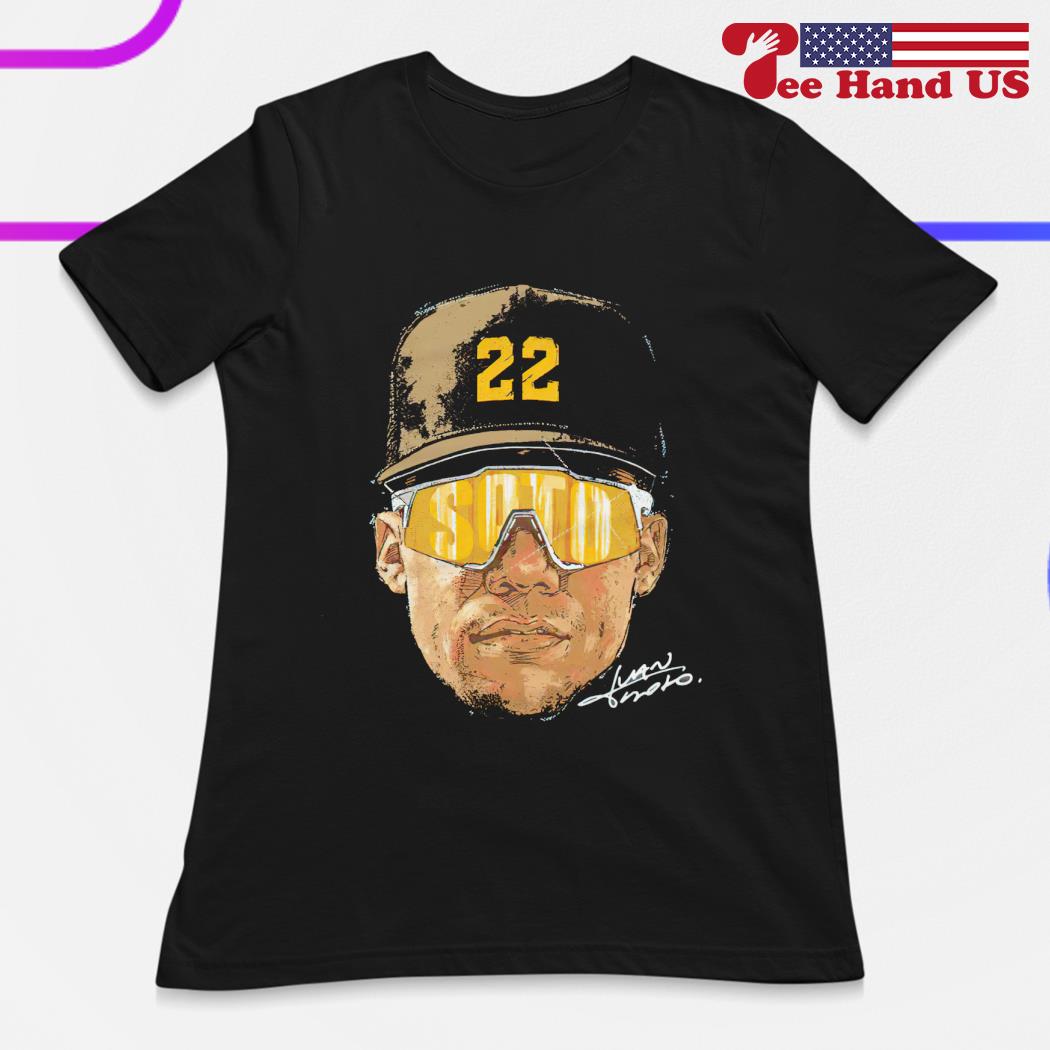 Juan Soto 22 San Diego Padres sunglasses portrait draw signature