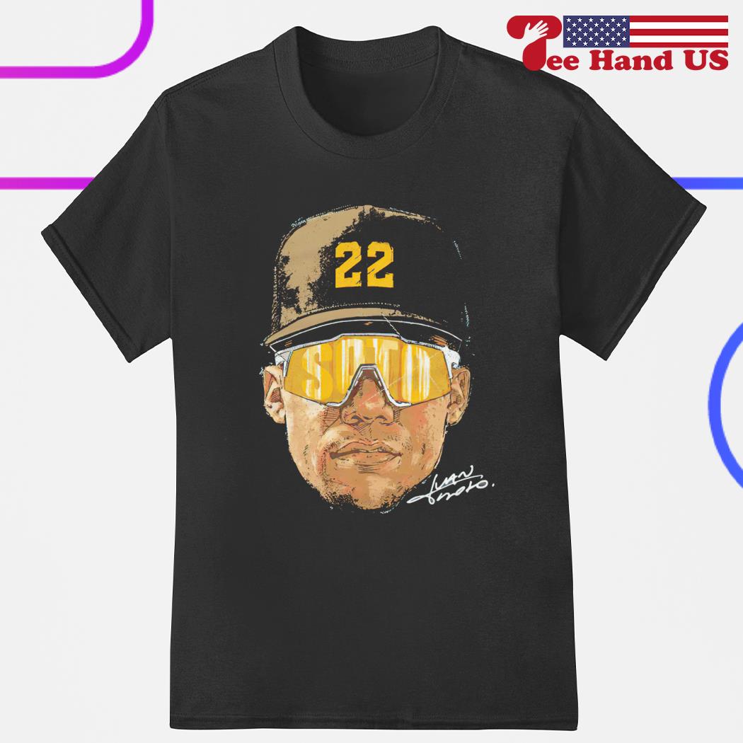 Juan Soto San Diego Padres baseball player sunglasses portrait draw  signature shirt, hoodie, sweater, long sleeve and tank top