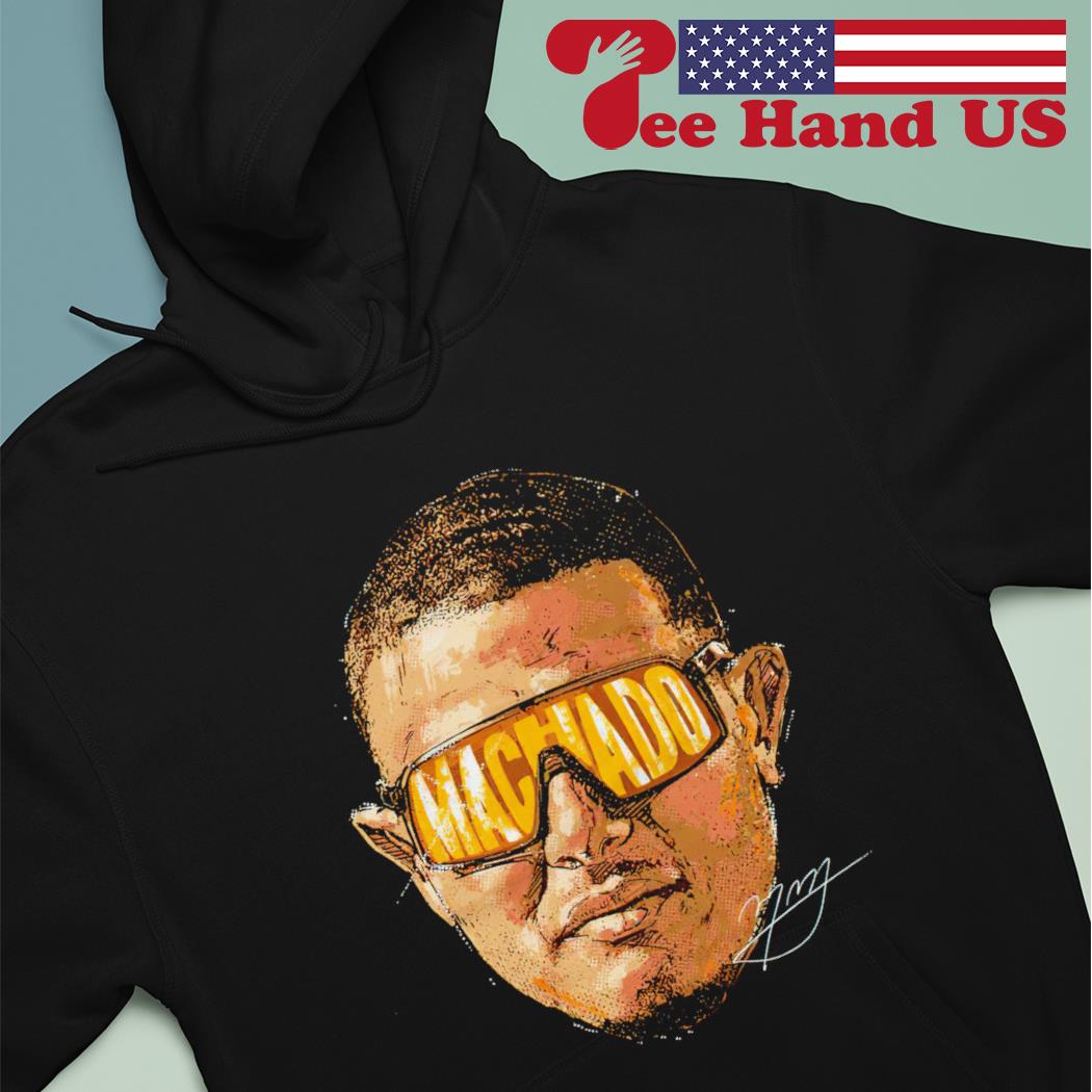 Manny Machado San Diego padres sunglasses signature photo design t-shirt,  hoodie, sweater, long sleeve and tank top