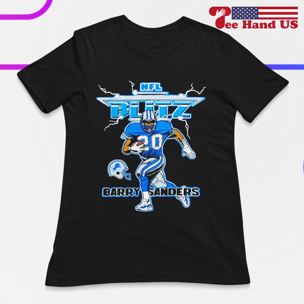 Nfl Blitz Lions Barry Sanders Shirt