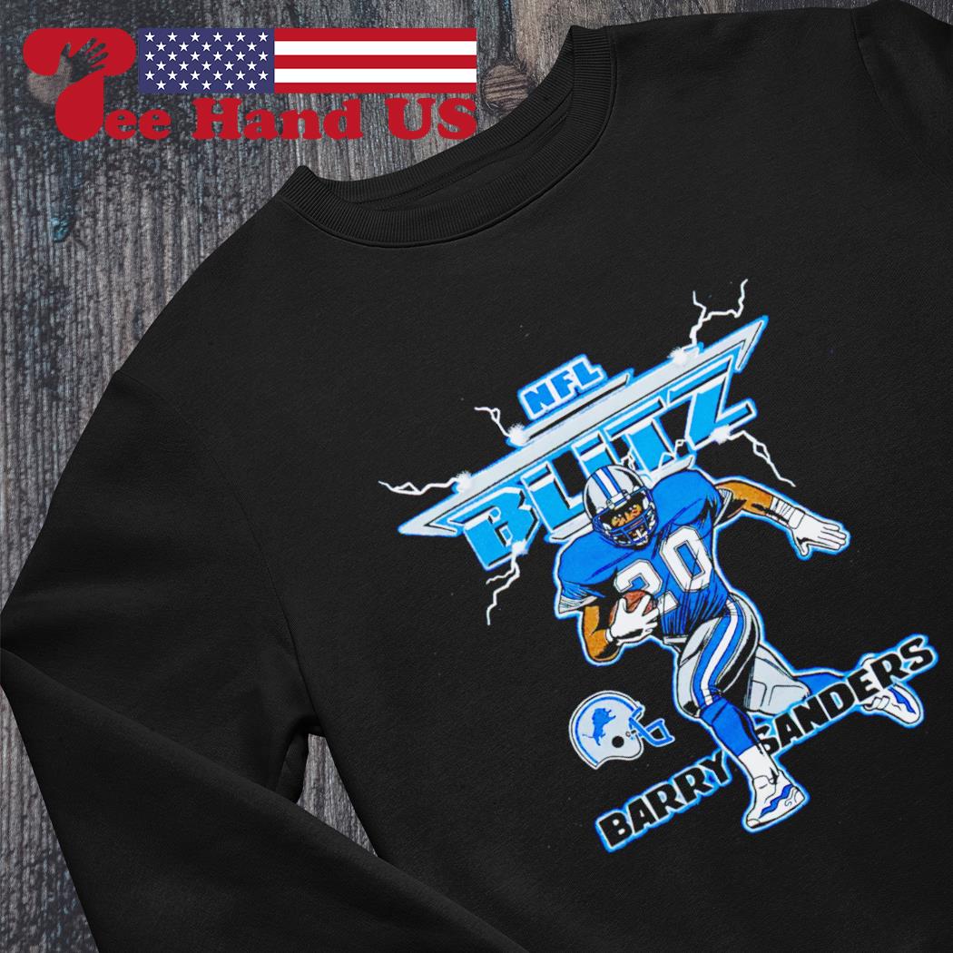 NFL Blitz Lions Barry Sanders shirt, hoodie, sweater, long sleeve and tank  top