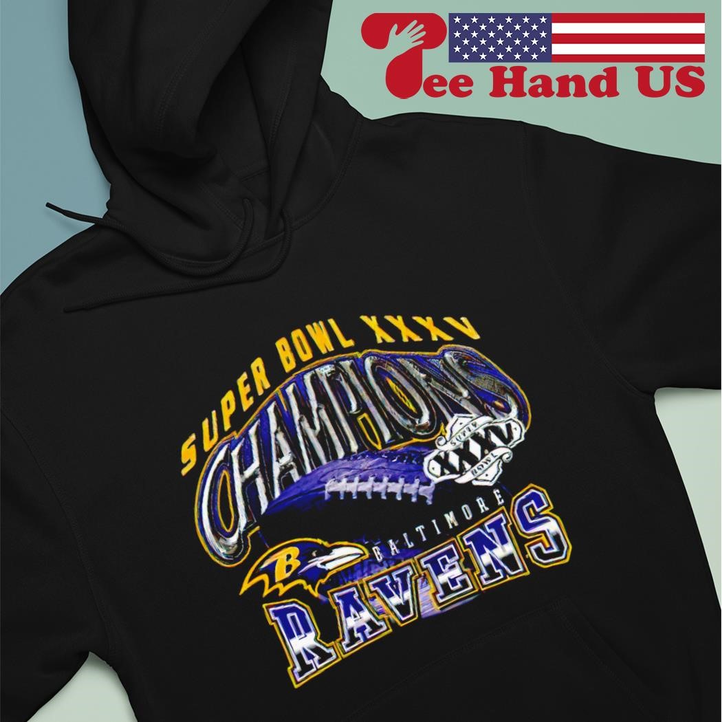 Official Super bowl xxxv champions baltimore ravens T-shirt