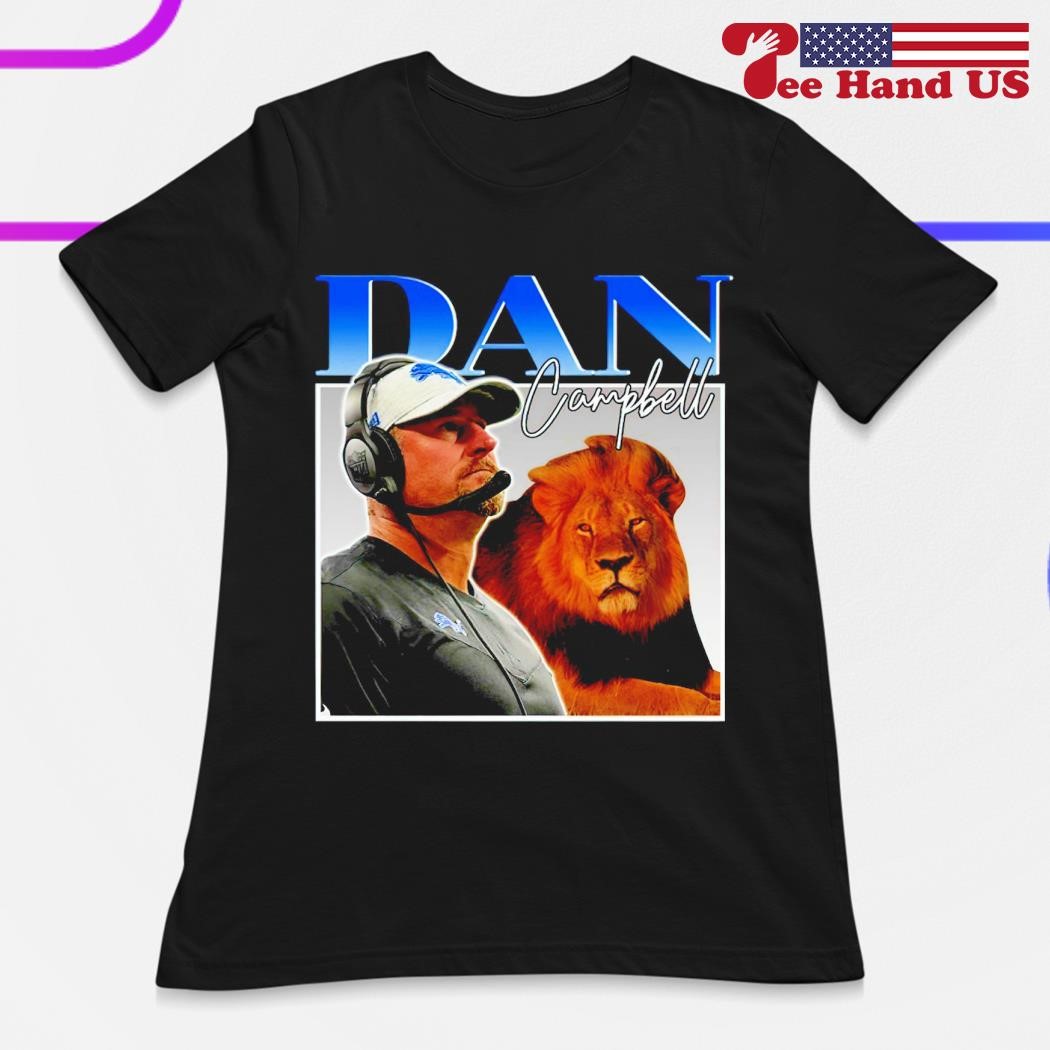 Dan Campbell Detroit Lions Vintage Shirt - Peanutstee