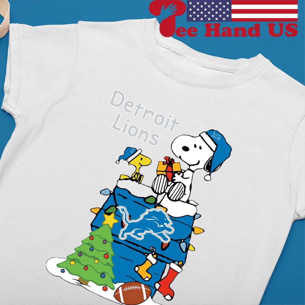 Official christmas Snoopy detroit lions T-shirt, hoodie, sweater, long  sleeve and tank top