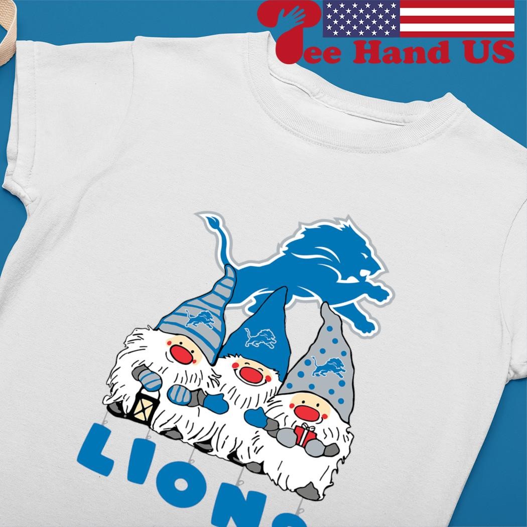 Official Detroit lions the gnomes Christmas T-shirt, hoodie, tank top,  sweater and long sleeve t-shirt