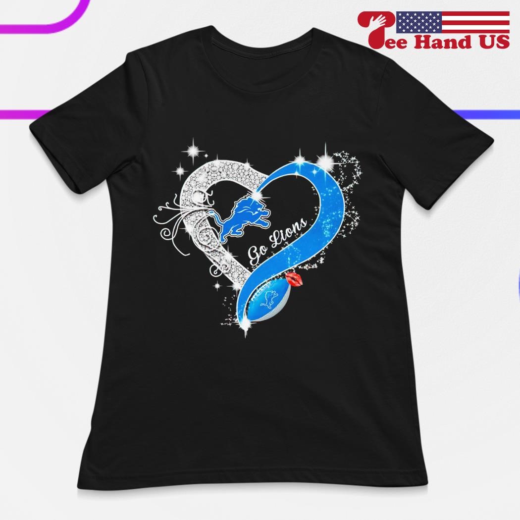 Detroit Lions in heart go Lions shirt, hoodie, sweater, long sleeve and  tank top