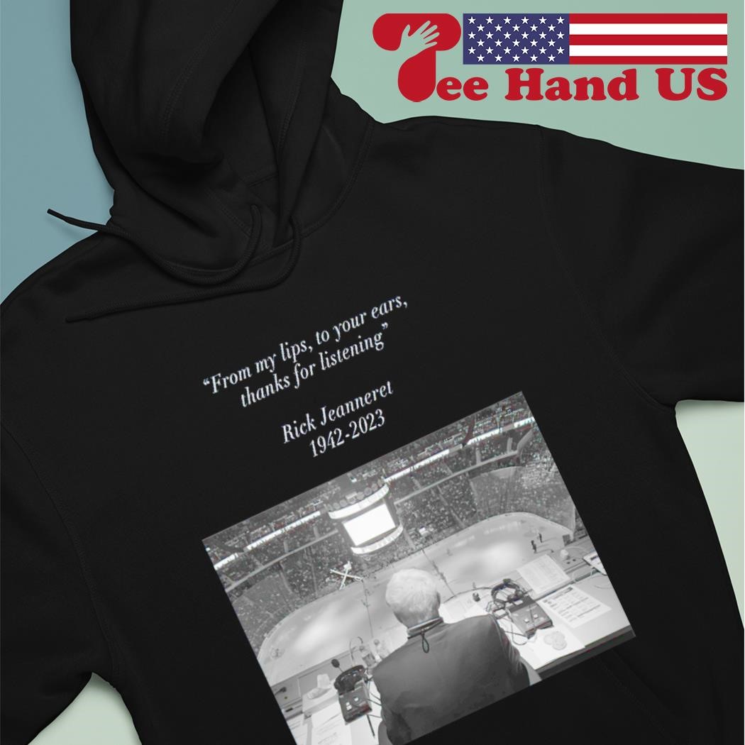 Product rick jeanneret 1942-2023 s shirt, hoodie, sweater, long sleeve and  tank top