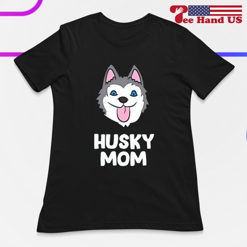 Husky mom cartoon shirt hoodie sweater long sleeve and tank top