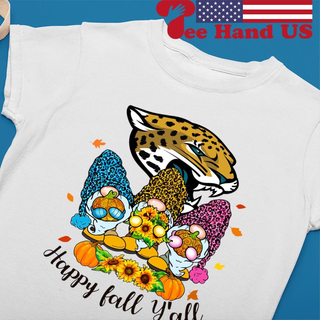 Gnomes Happy Fall Y'all Jacksonville Jaguars Shirt