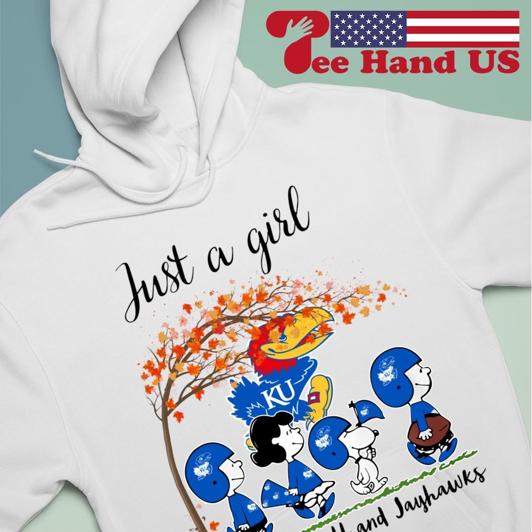 The Peanuts Cartoon Just A Girl Who Loves Fall And Toronto Blue Jays Shirt,  hoodie, longsleeve, sweatshirt, v-neck tee