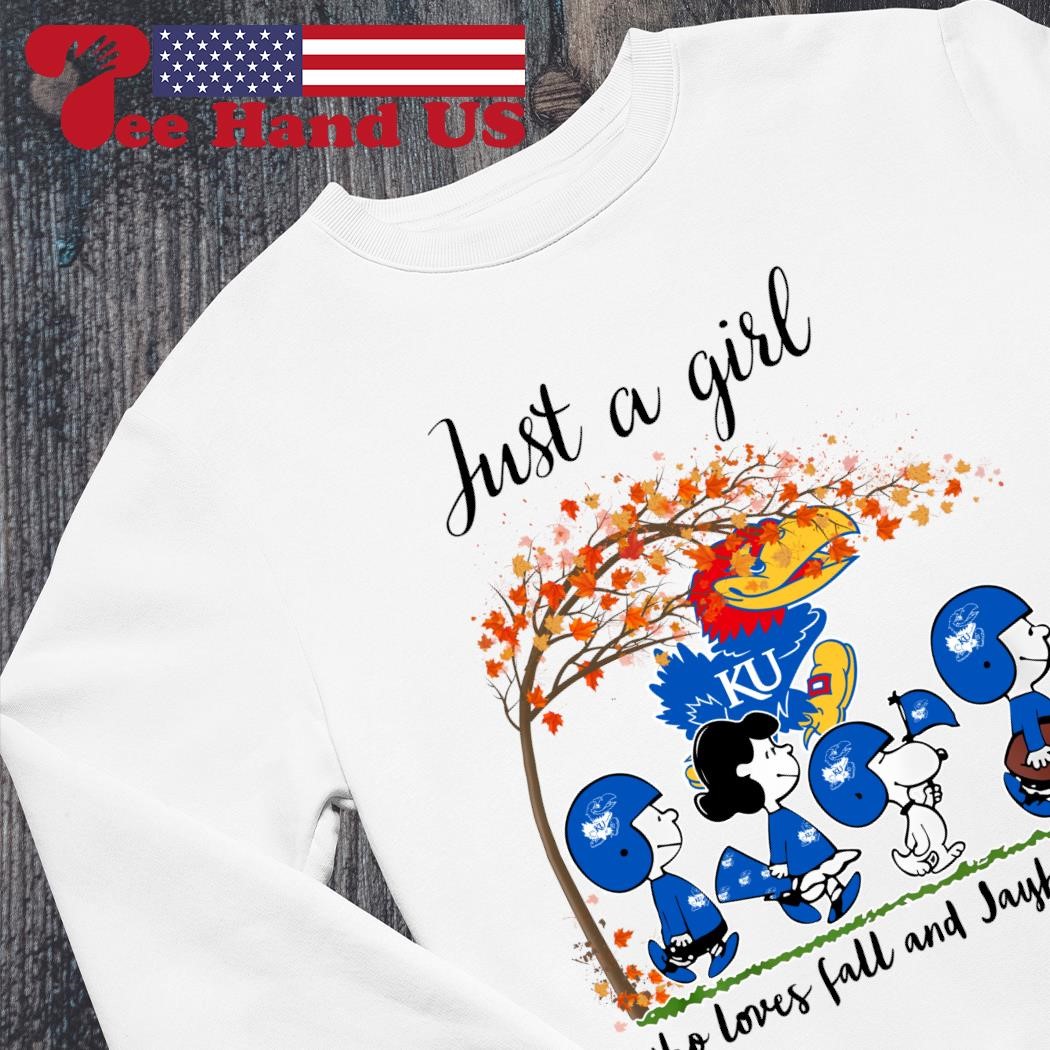 The Peanuts Cartoon Just A Girl Who Loves Fall And Toronto Blue Jays Shirt,  hoodie, longsleeve, sweatshirt, v-neck tee