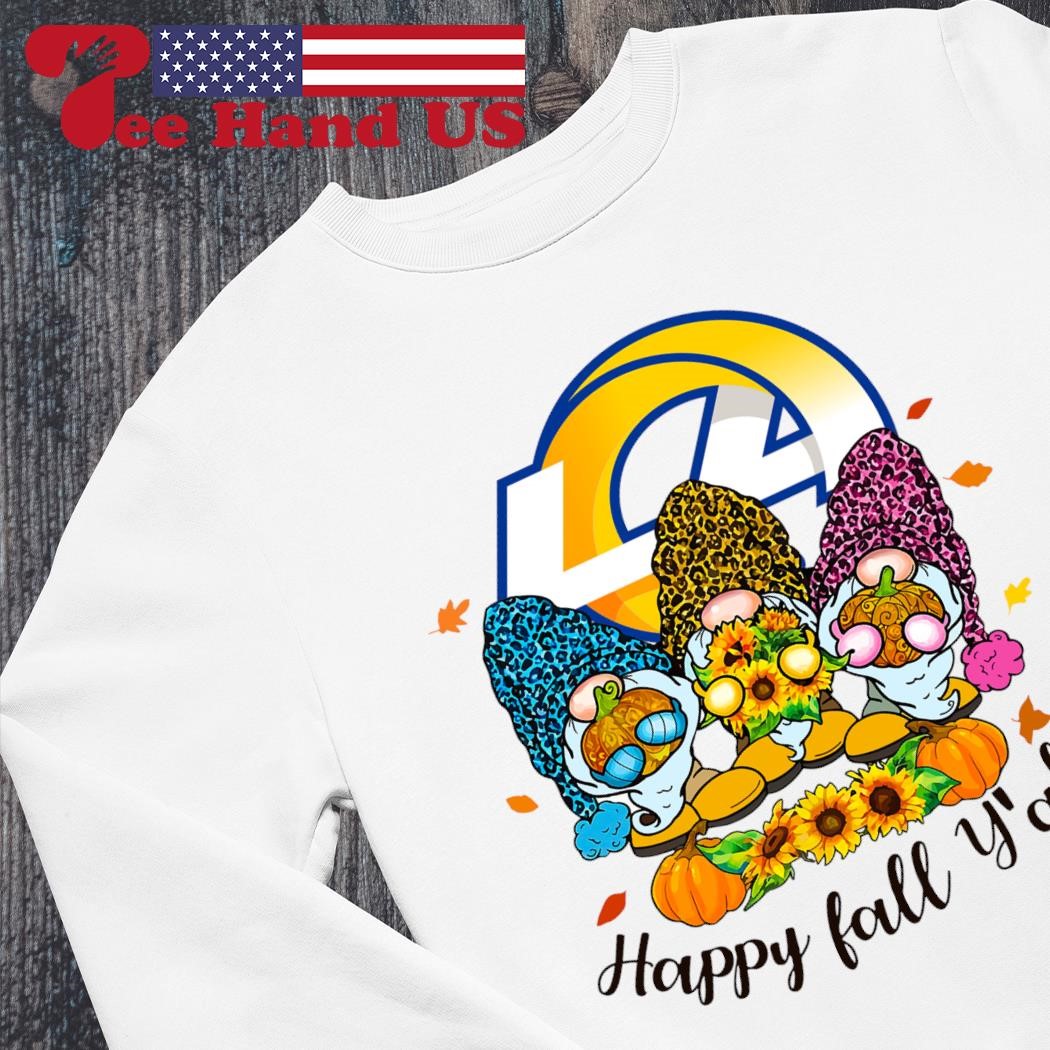 Gnomes Happy Fall Y'all Los Angeles Rams Shirt