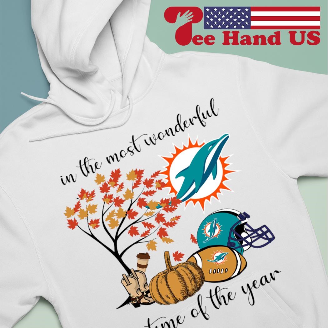 Miami Dolphins In The Most Wonderful Time Of The Year 2023 Shirt,Sweater,  Hoodie, And Long Sleeved, Ladies, Tank Top