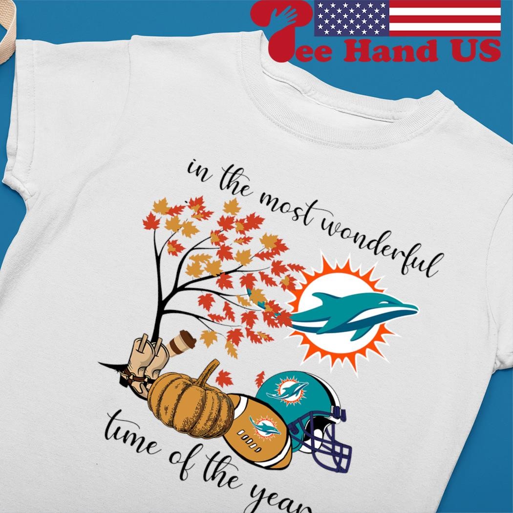 Official In the most wonderful time of the year miamI dolphins T-shirt,  hoodie, tank top, sweater and long sleeve t-shirt