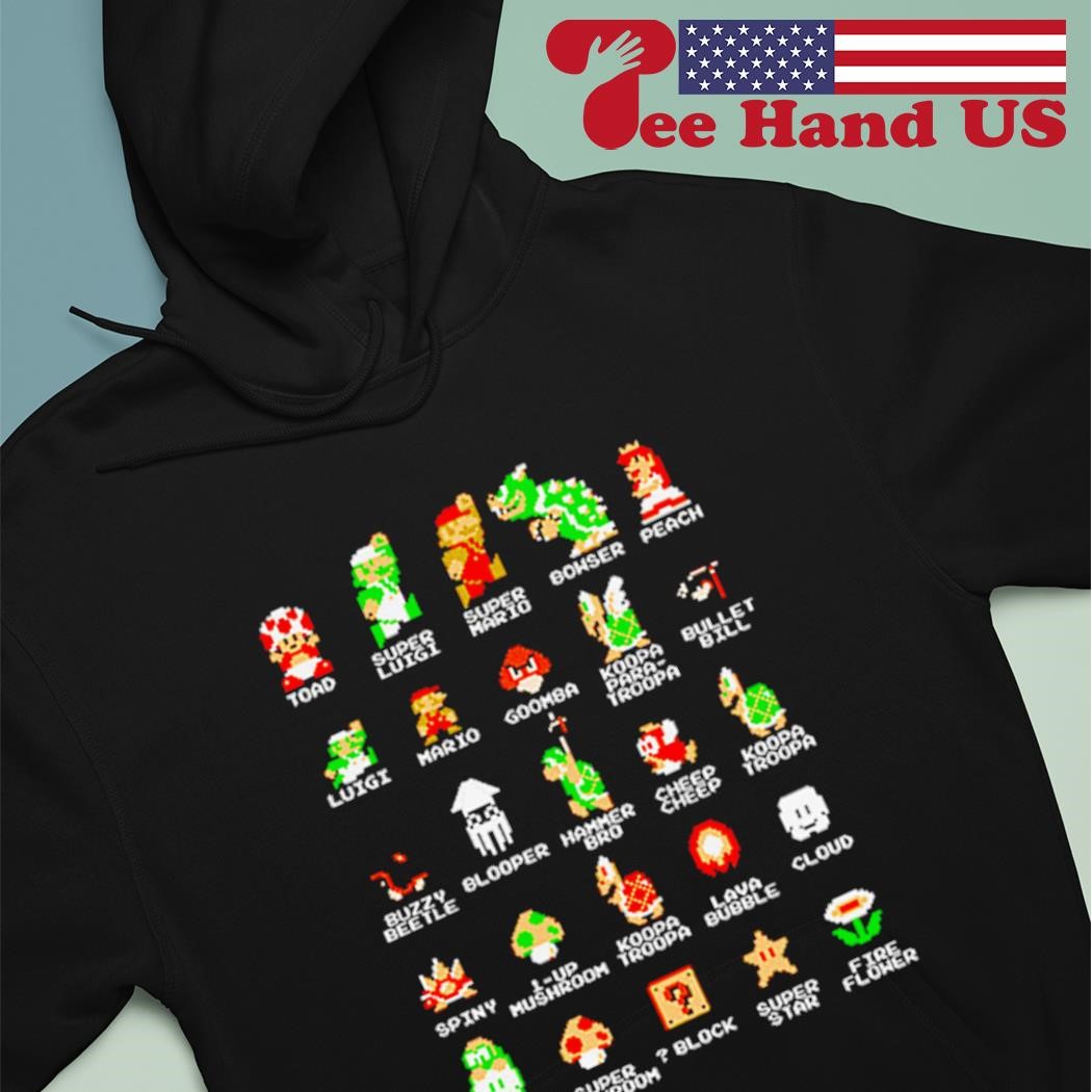 Mario super stache Bros shirt, hoodie, sweater, long sleeve and