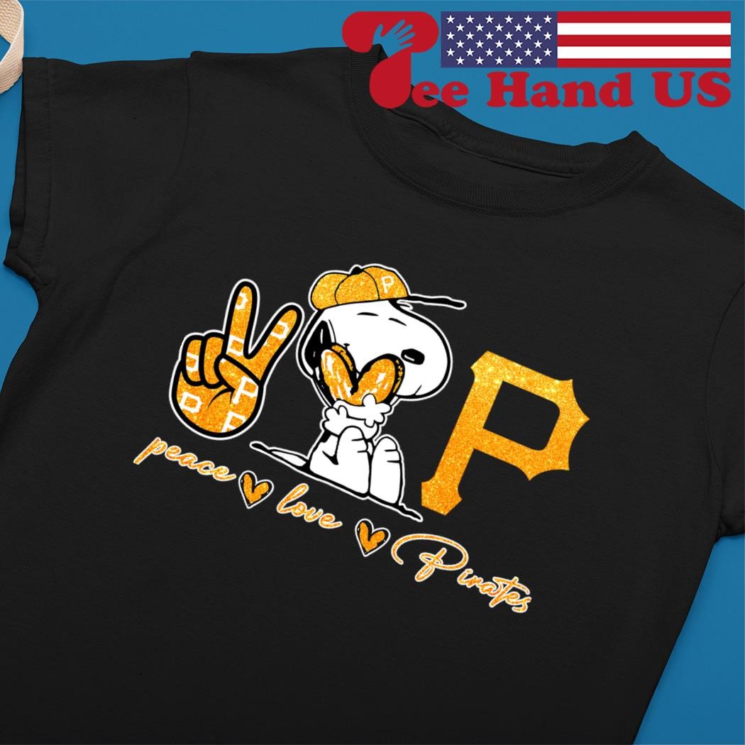 Official snoopy Peace Love Pittsburgh Pirates Shirt, hoodie, sweater, long  sleeve and tank top