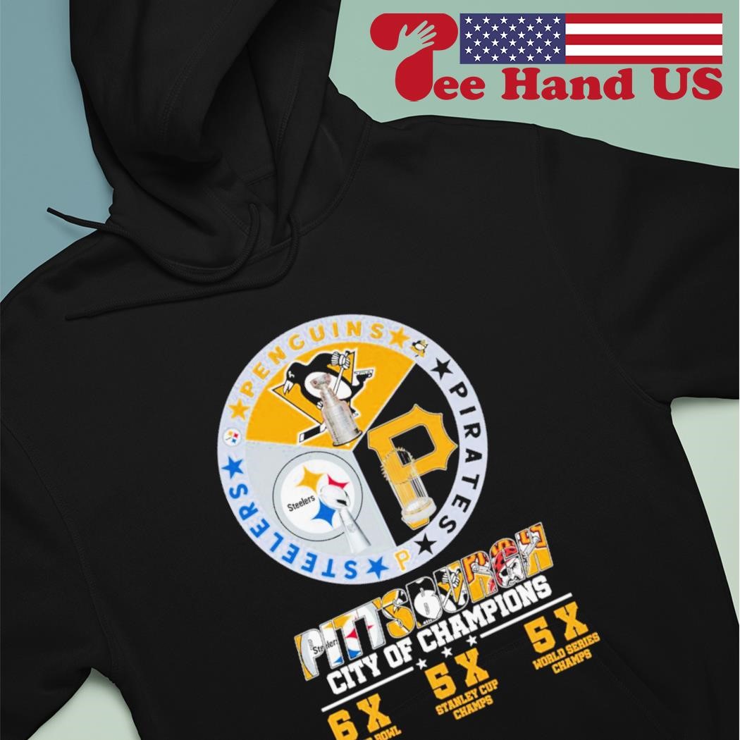 Pittsburgh City Of Champions Steelers Penguins Pirates Shirt