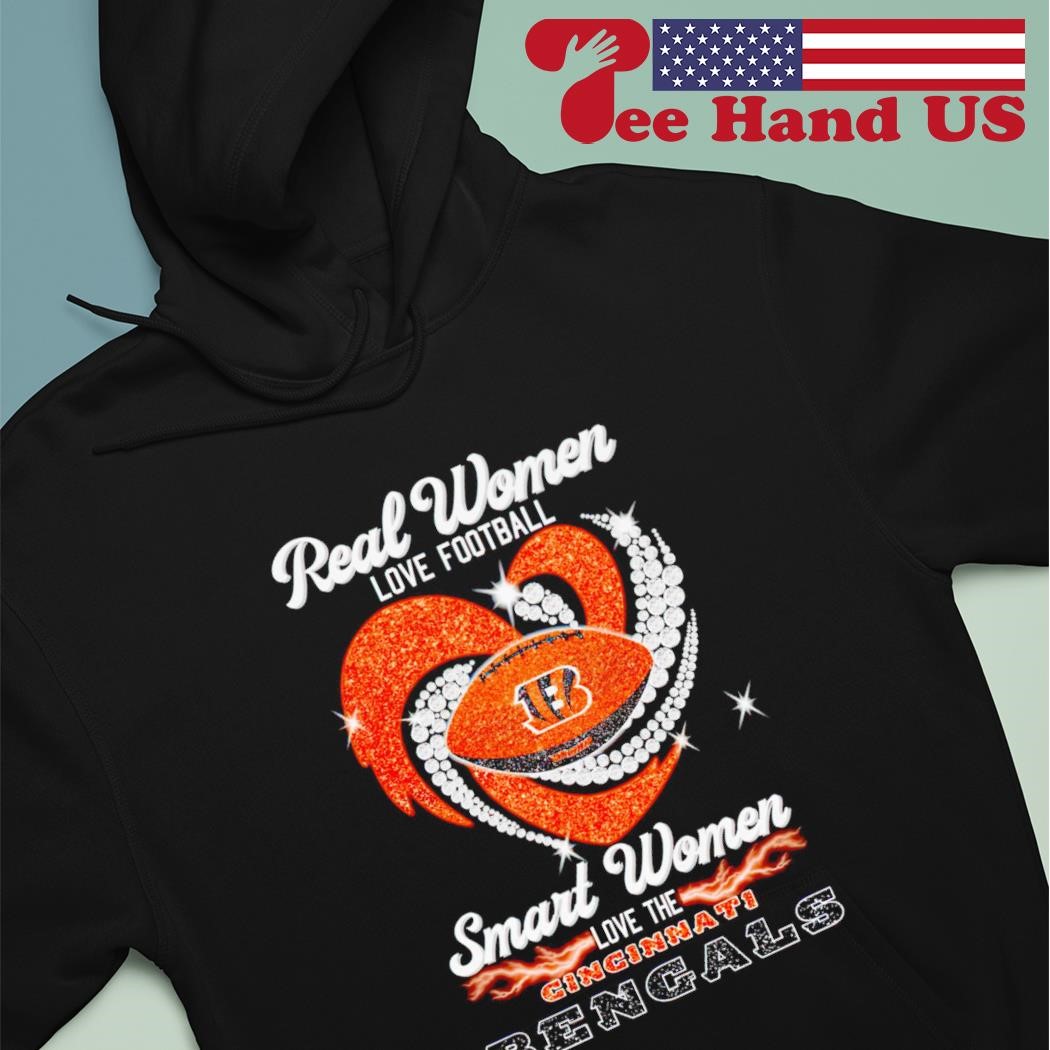 Real Women Love Football Smart Women Love The Cincinnati Bengals T Shirt