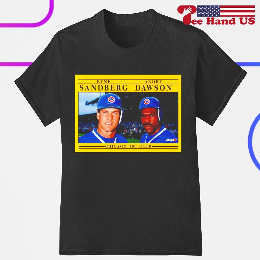 MLB Jam Chicago Cubs Andre Dawson Ryne Sandberg Shirt - Limotees