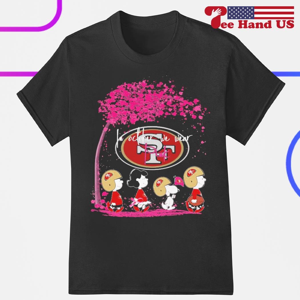 Peanuts Characters New Orleans Saints In October We Wear Pink Shirt -  Teespix - Store Fashion LLC