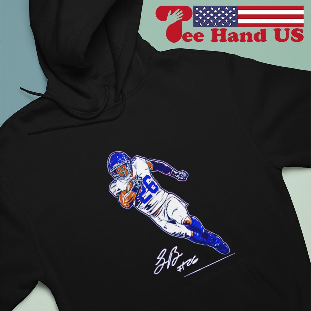 Official Saquon barkley superstar pose signature T-shirt, hoodie