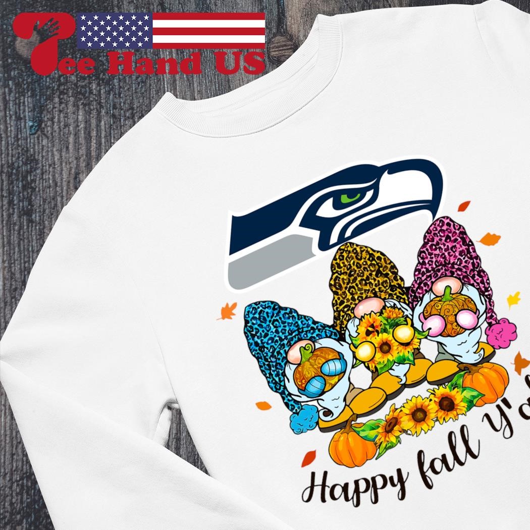 Gnomes Happy Fall Y'all Seattle Seahawks Shirt, hoodie, sweater, long  sleeve and tank top