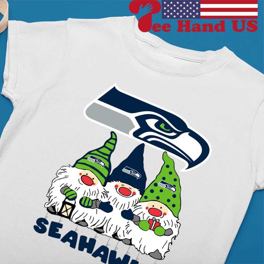 Happy Merry Christmas the Gnomes Seattle Seahawks logo shirt, hoodie,  sweater, long sleeve and tank top