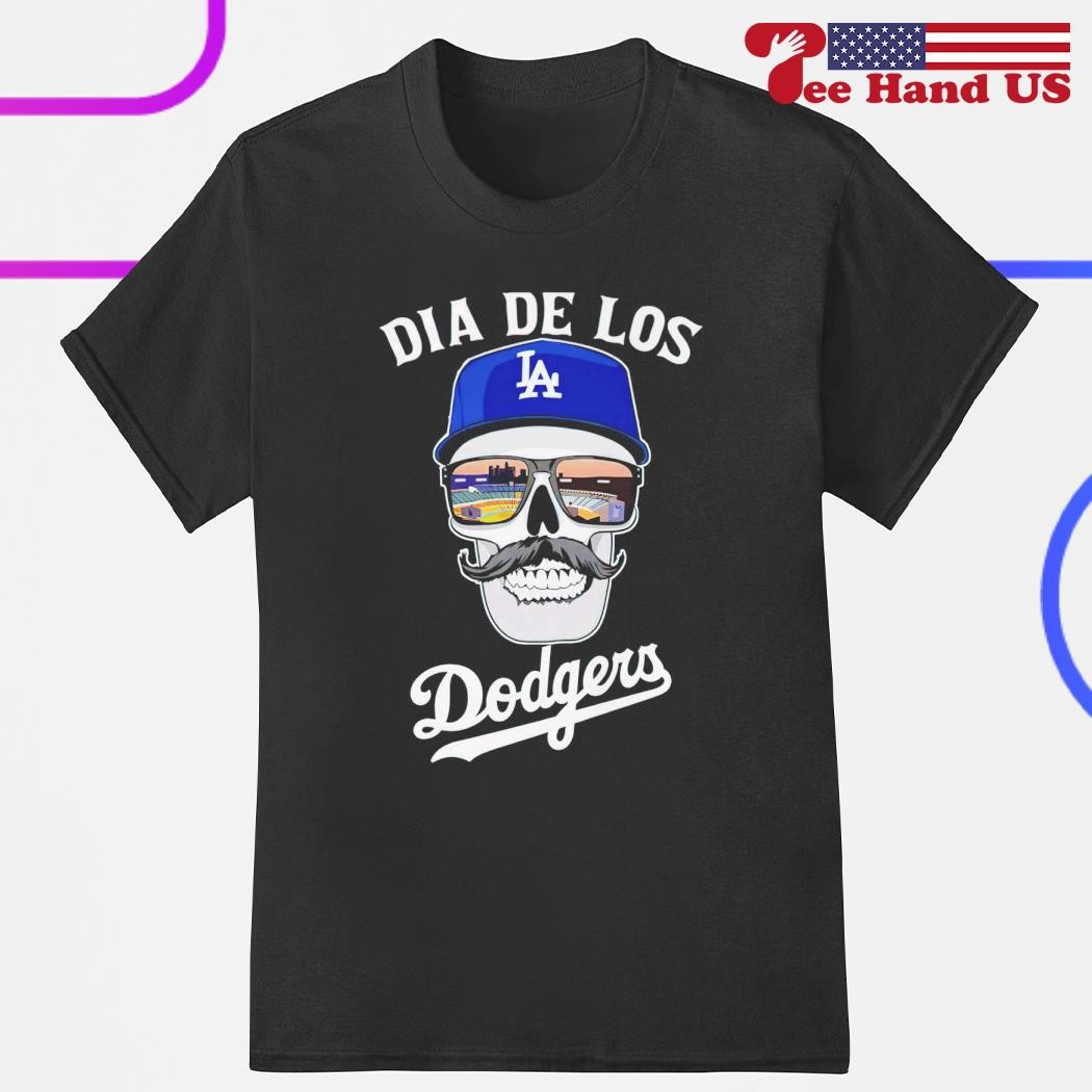 Skull Los Angeles Dia De Los Dodgers shirt, hoodie, sweater, long