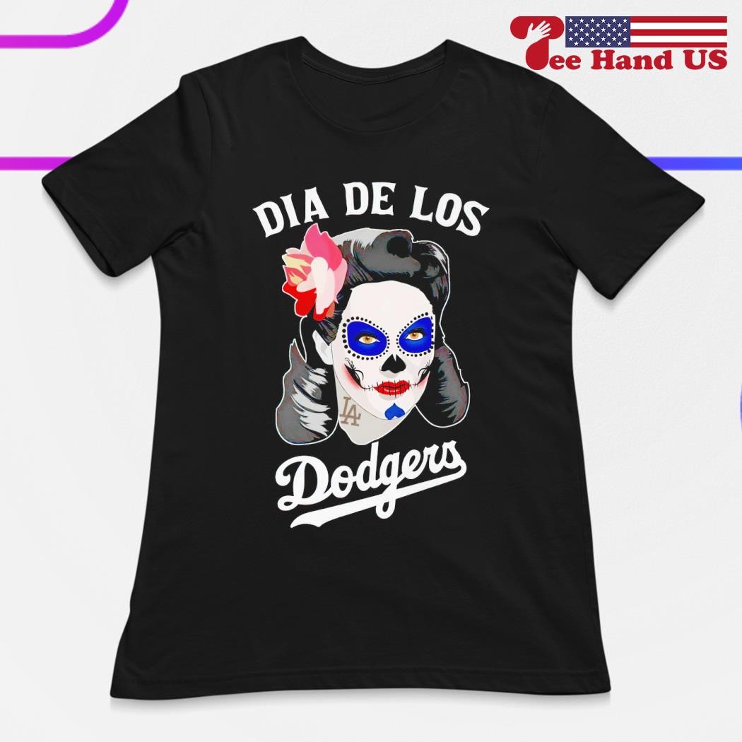 Skull women dia de los Dodgers shirt, hoodie, sweater, long sleeve and tank  top