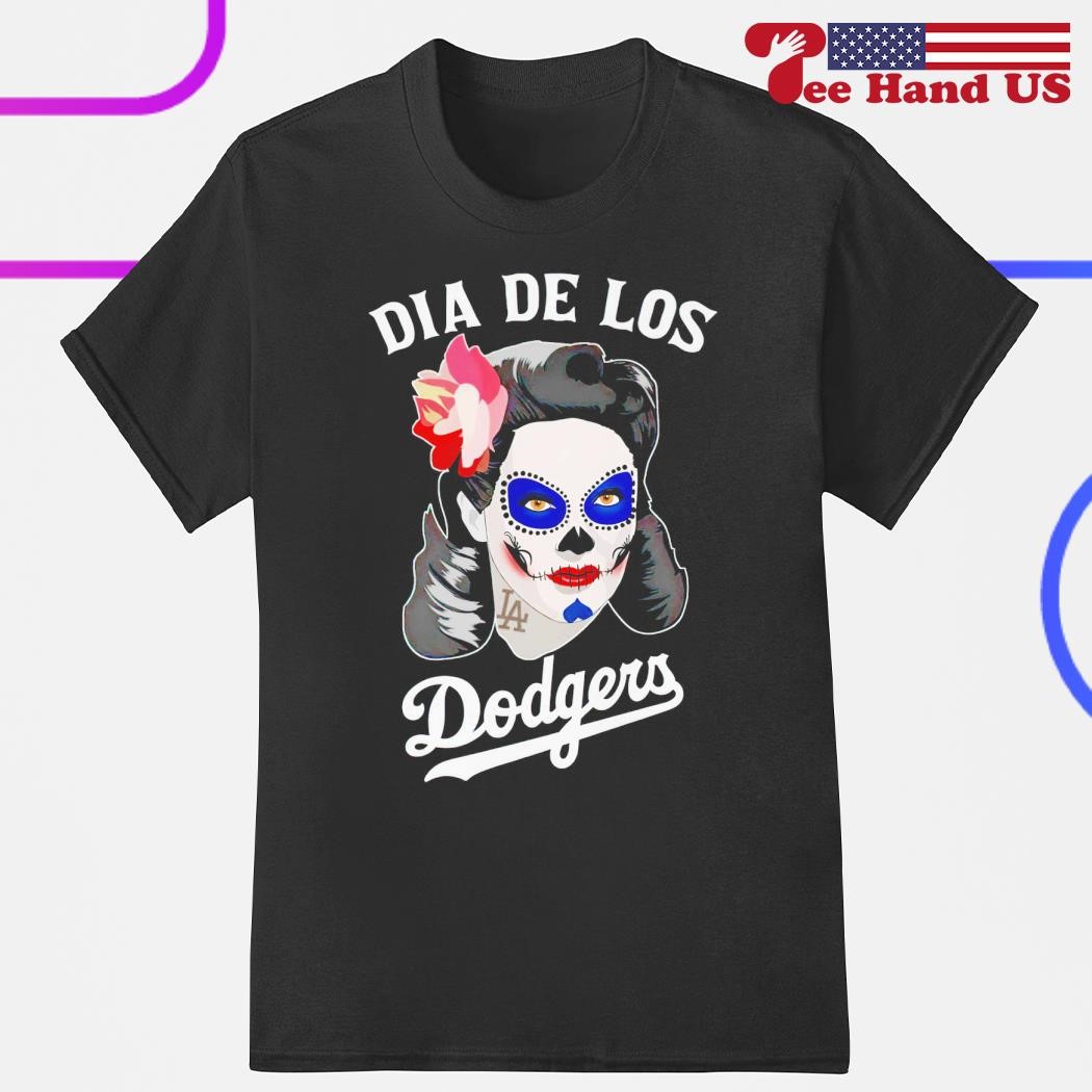 Skull women dia de los Dodgers shirt, hoodie, sweater, long sleeve