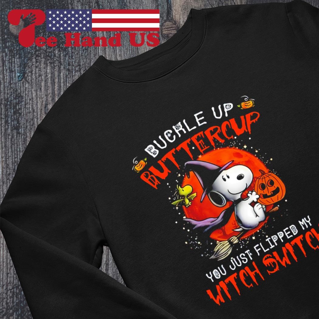 Witch Tshirt Buckle Up Buttercup Mom Halloween Witches Shirt
