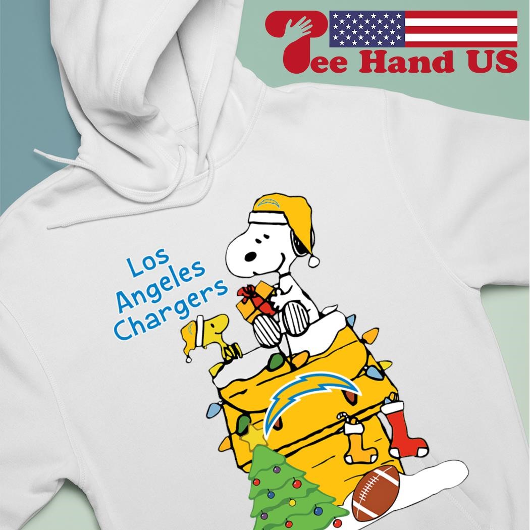 Los Angeles Chargers Christmas Snoopy and Woodstock 2023 T-shirt