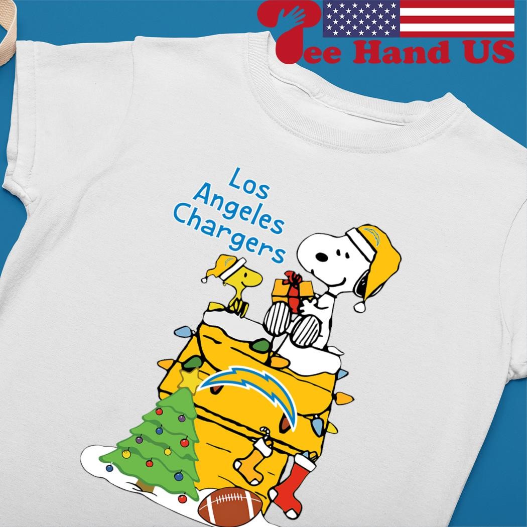 Los Angeles Chargers Christmas Snoopy and Woodstock 2023 T-shirt