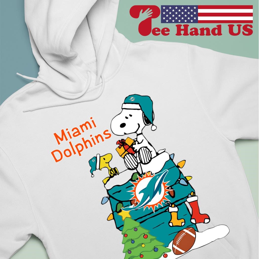 Snoopy Miami Dolphins Christmas shirt, hoodie, sweater, long