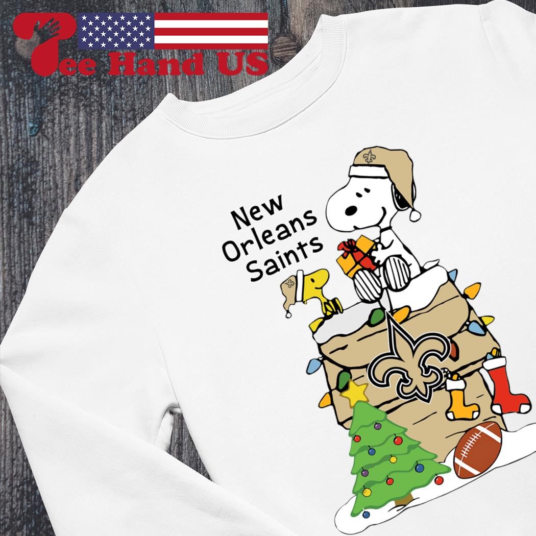Snoopy New Orleans Saints Christmas shirt, hoodie, sweater, long sleeve and  tank top