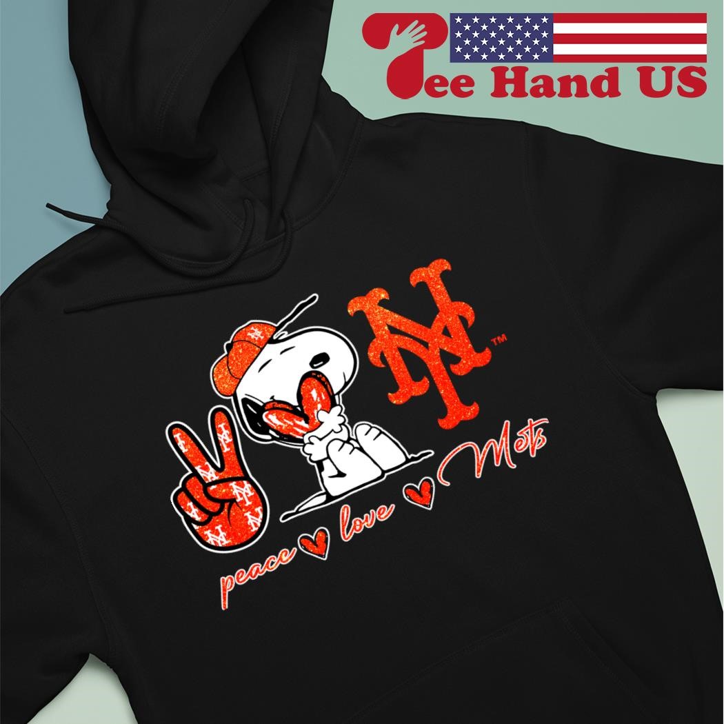 Snoopy Peace Love New York Mets Shirt