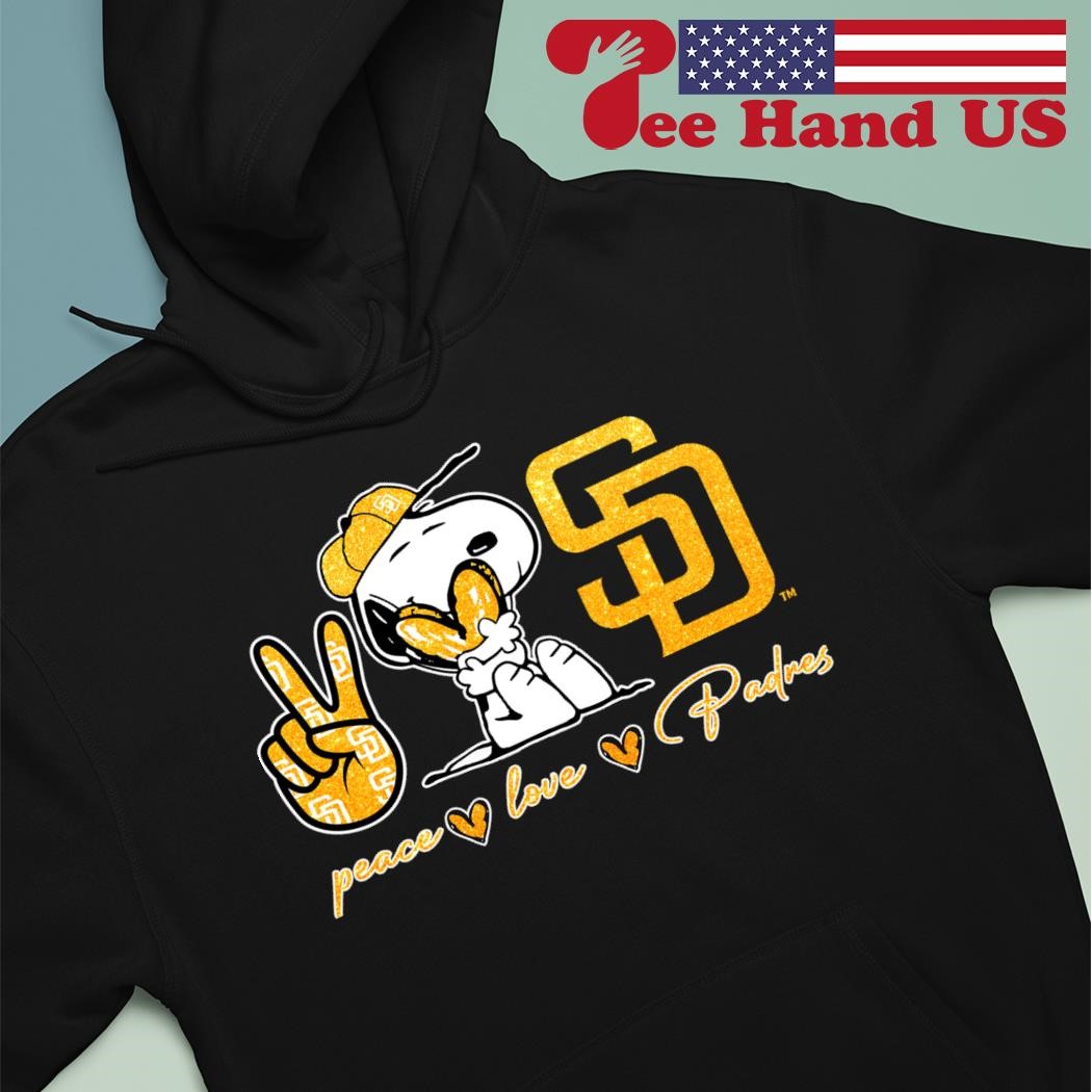 Snoopy San Diego Padres Peace Love Padres shirt, hoodie, sweater, long  sleeve and tank top