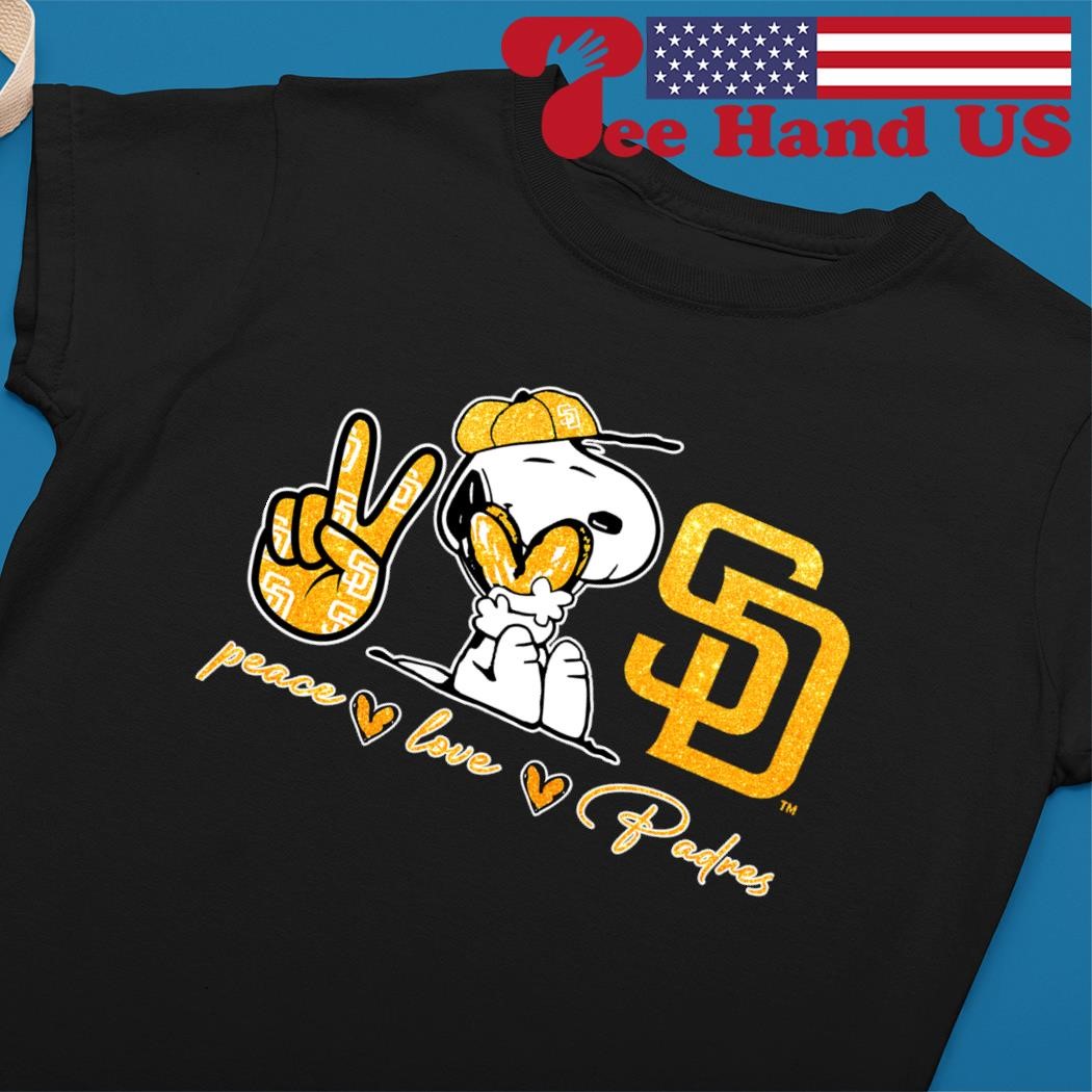 Snoopy San Diego Padres Peace Love Padres shirt, hoodie, sweater, long  sleeve and tank top