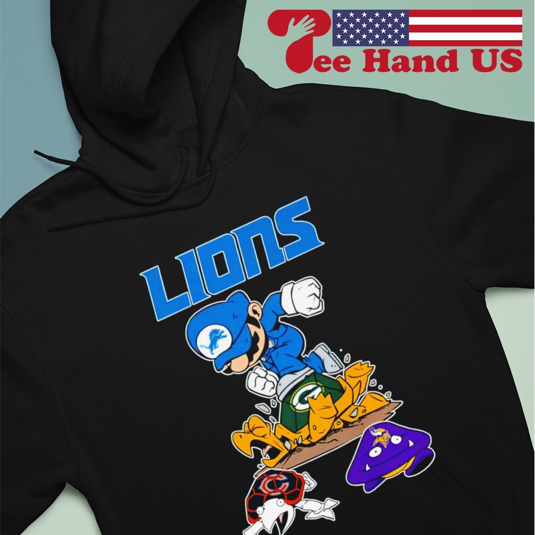 Super Mario Detroit Lions shirt, hoodie, sweater, long sleeve and