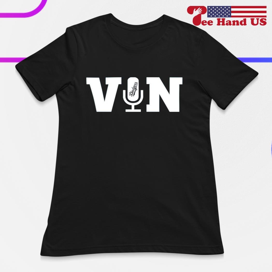 Vin Scully microphone Los Angeles Dodgers shirt, hoodie, sweater, long  sleeve and tank top