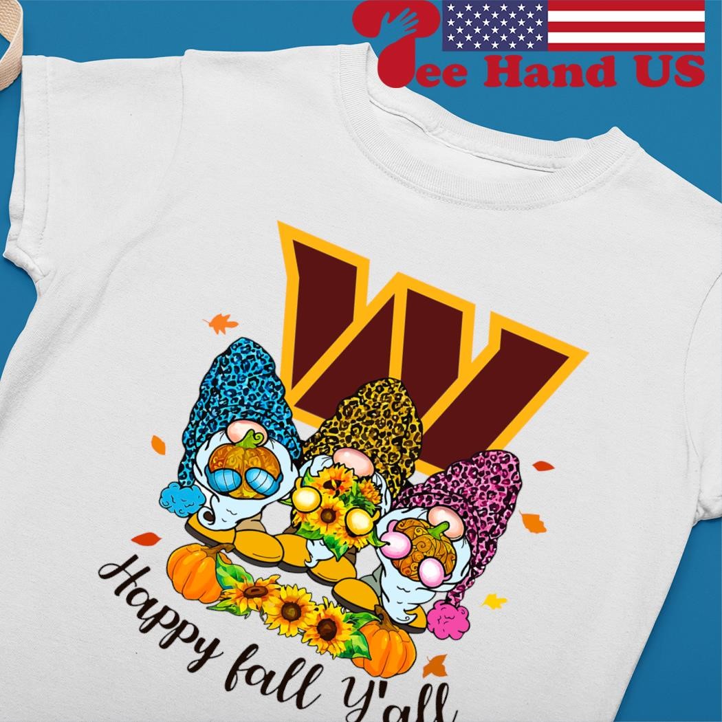 Washington Commanders Happy Fall Y'all shirt, hoodie, sweater