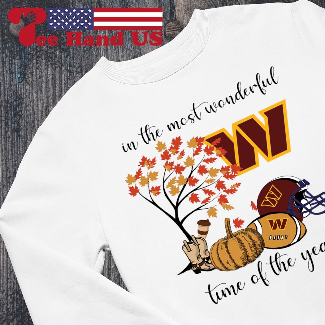 Washington Commanders In The Most Wonderful Time Of The Year shirt, hoodie,  sweater, long sleeve and tank top