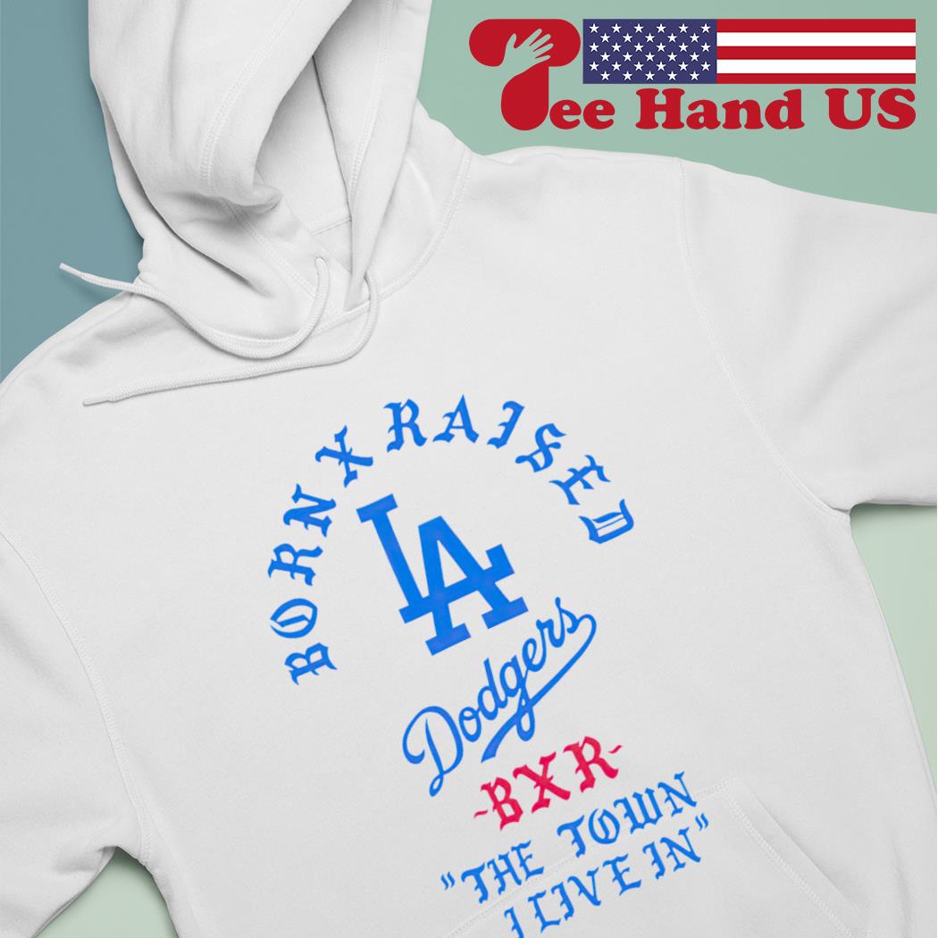Men's Born x Raised White Los Angeles Dodgers 2023 T-Shirt