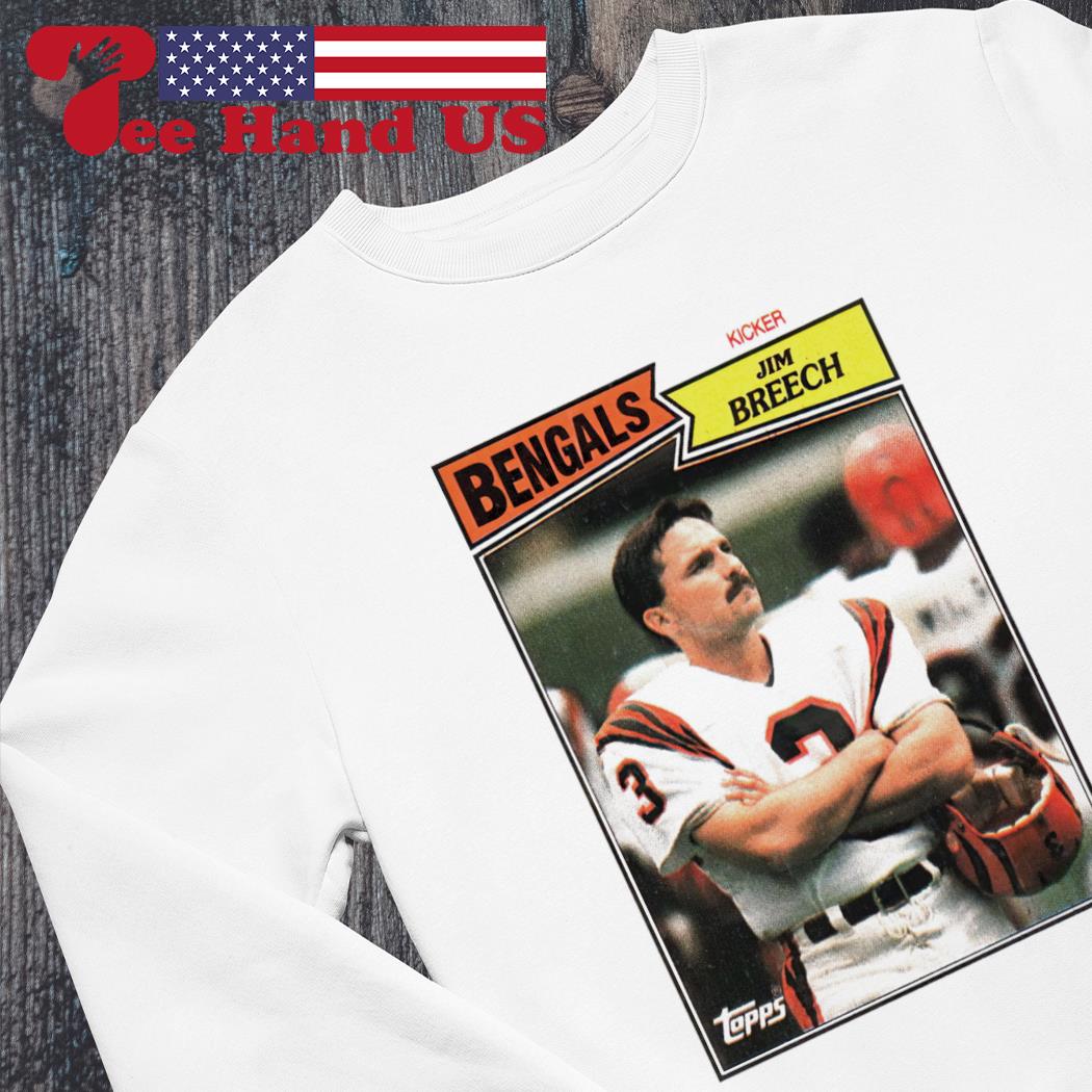 Official CincinnatI bengals jim breech retro T-shirt, hoodie, tank top,  sweater and long sleeve t-shirt