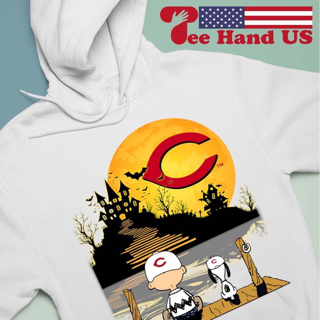 Chicago White Sox Snoopy and Charlie Brown Sit Under Moon Peanuts Halloween  shirt, hoodie, sweater, long sleeve and tank top